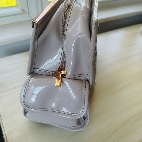 Ted Baker Embossed Patent Leather Tote Pale Pink Gold colored Hardware - Picture 5 of 13